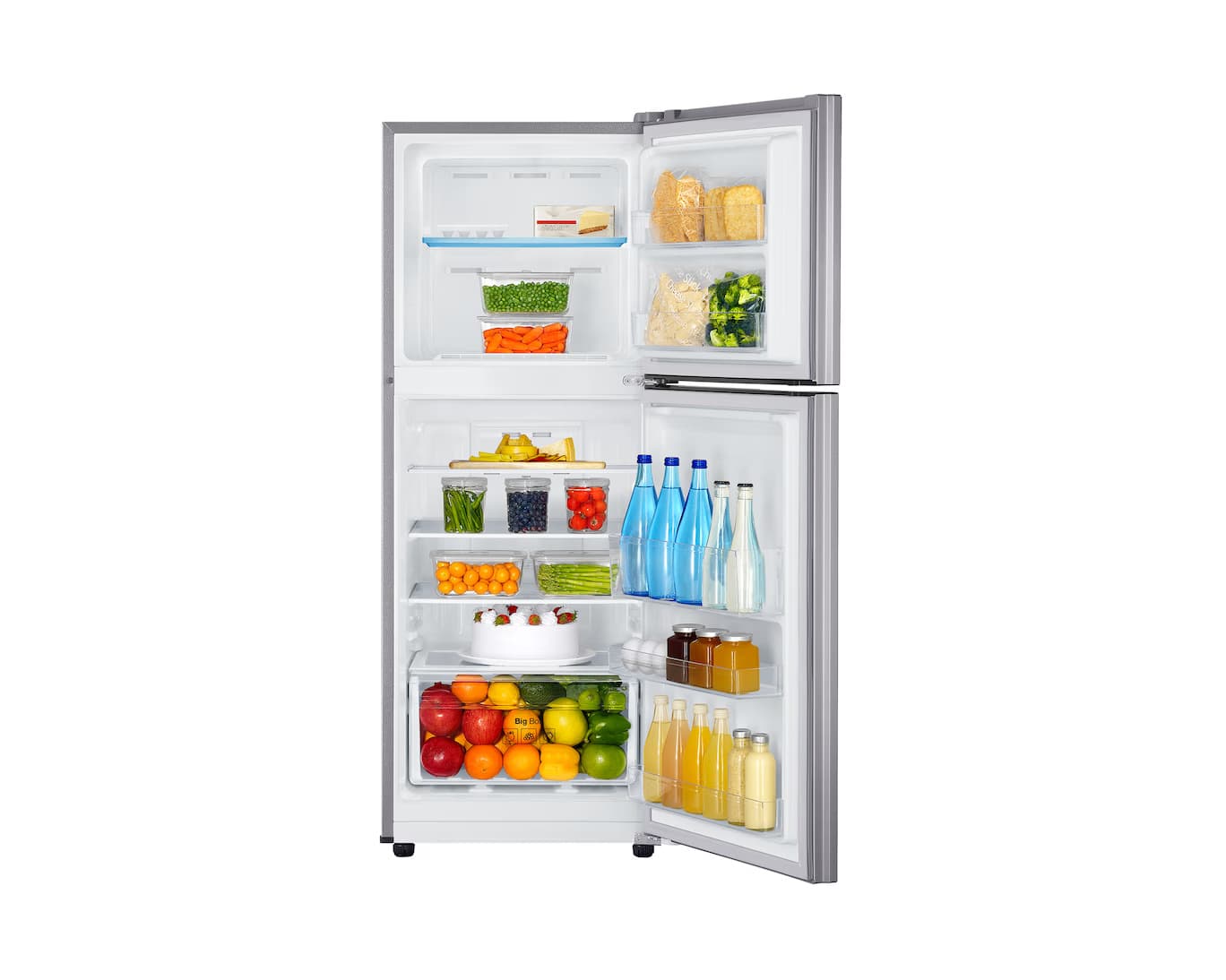 208L Refrigerator Top Mount Freezer Digital Inverter Technology Metal Graphite image